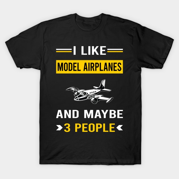 3 People Model Airplane Plane Planes Aircraft T-Shirt by Bourguignon Aror